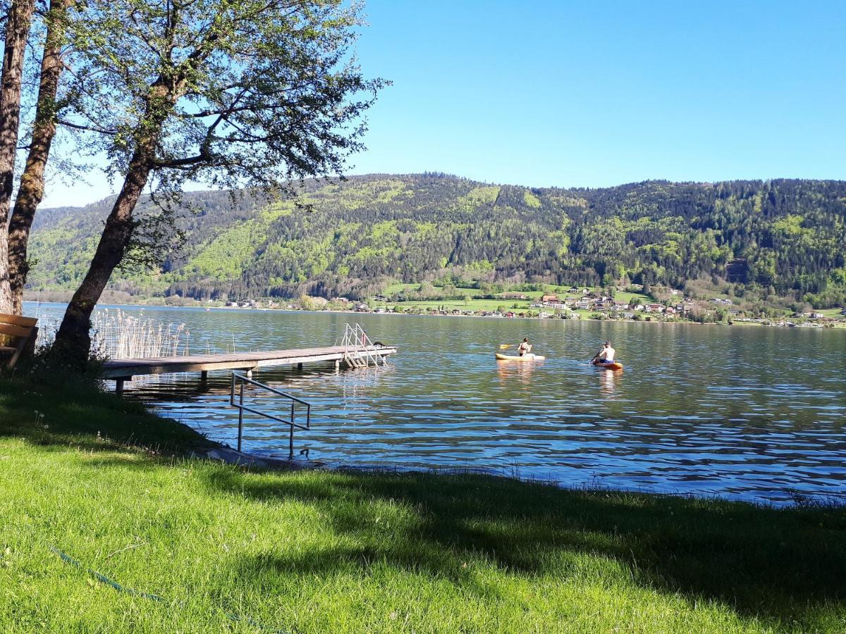 Anna Seeblick Appartement, Haus Haensel&Gretel Am Ossiachersee Mit Direktem Seezugang, Hallenbad Bodensdorf Extérieur photo